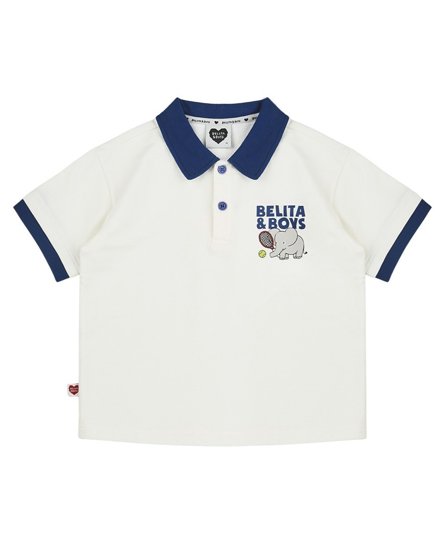 Blue Elephant Collar Shirt