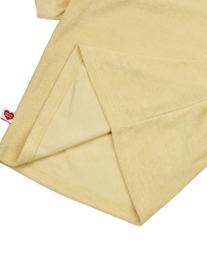 Yellow Bubble Apple Terry Mid Sleeve