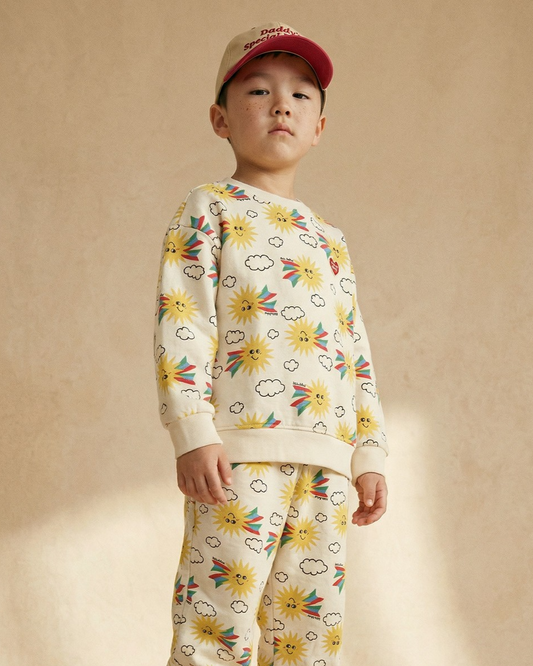 [SET] Cream Sun Pattern Jogger