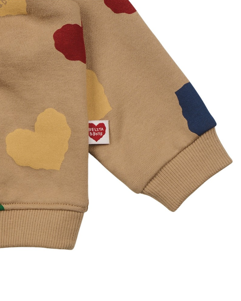 [BABY SET] Camel BB Color Heart Pattern Jogger