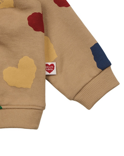 [BABY SET] Camel BB Color Heart Pattern Jogger
