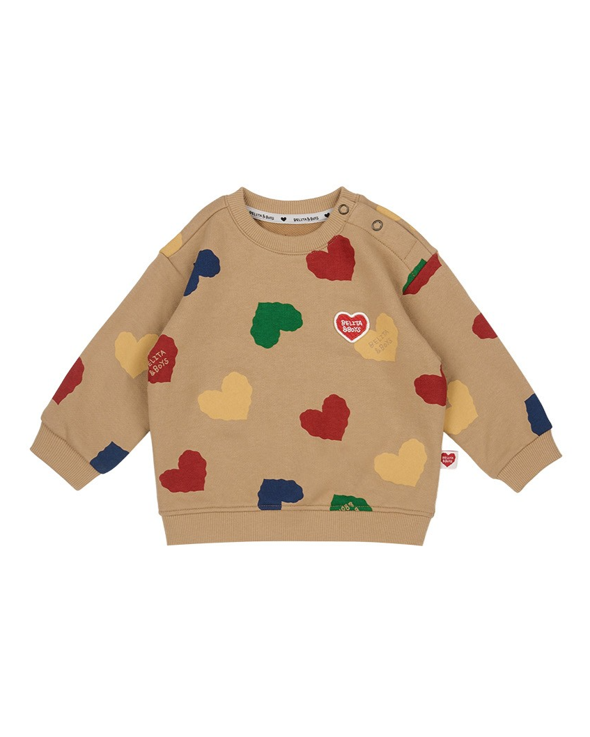 [BABY SET] Camel BB Color Heart Pattern Jogger