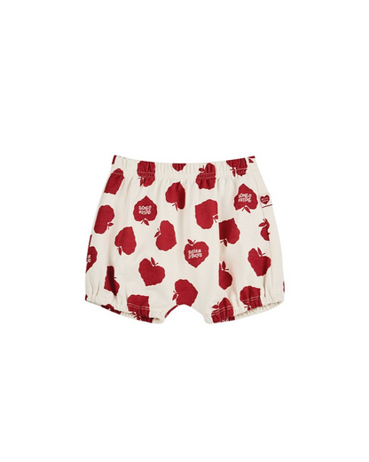 [BABY SET] Red Bubble Apple Pattern Shorts
