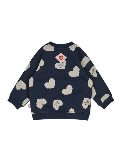 [BABY SET] Navy BB Heart Pattern Jogger