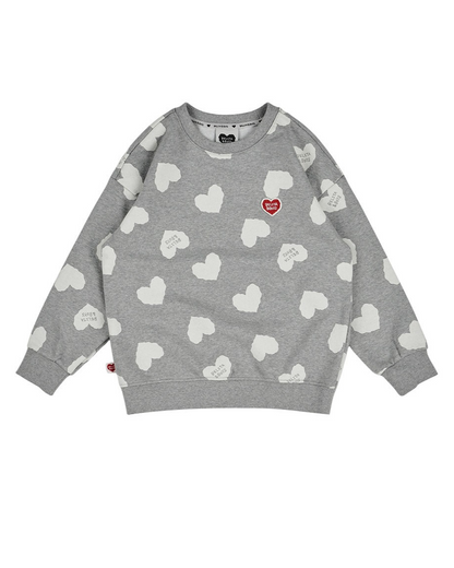 [SET] Grey BB Heart Pattern Jogger