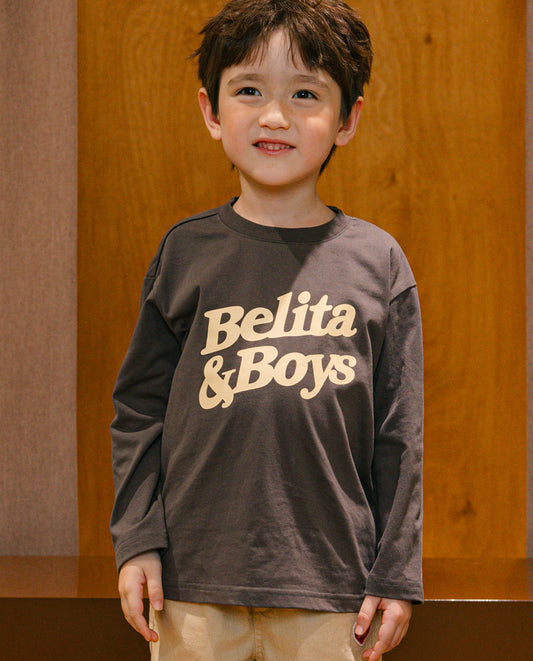 Charcoal Belita Logo Long Sleeve