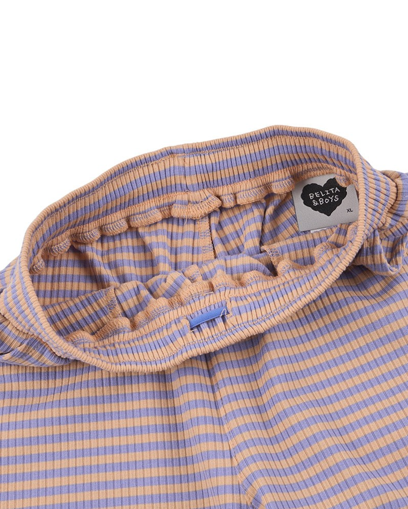 [SET] Violet BB Heart Stripe Sleeveless Shorts