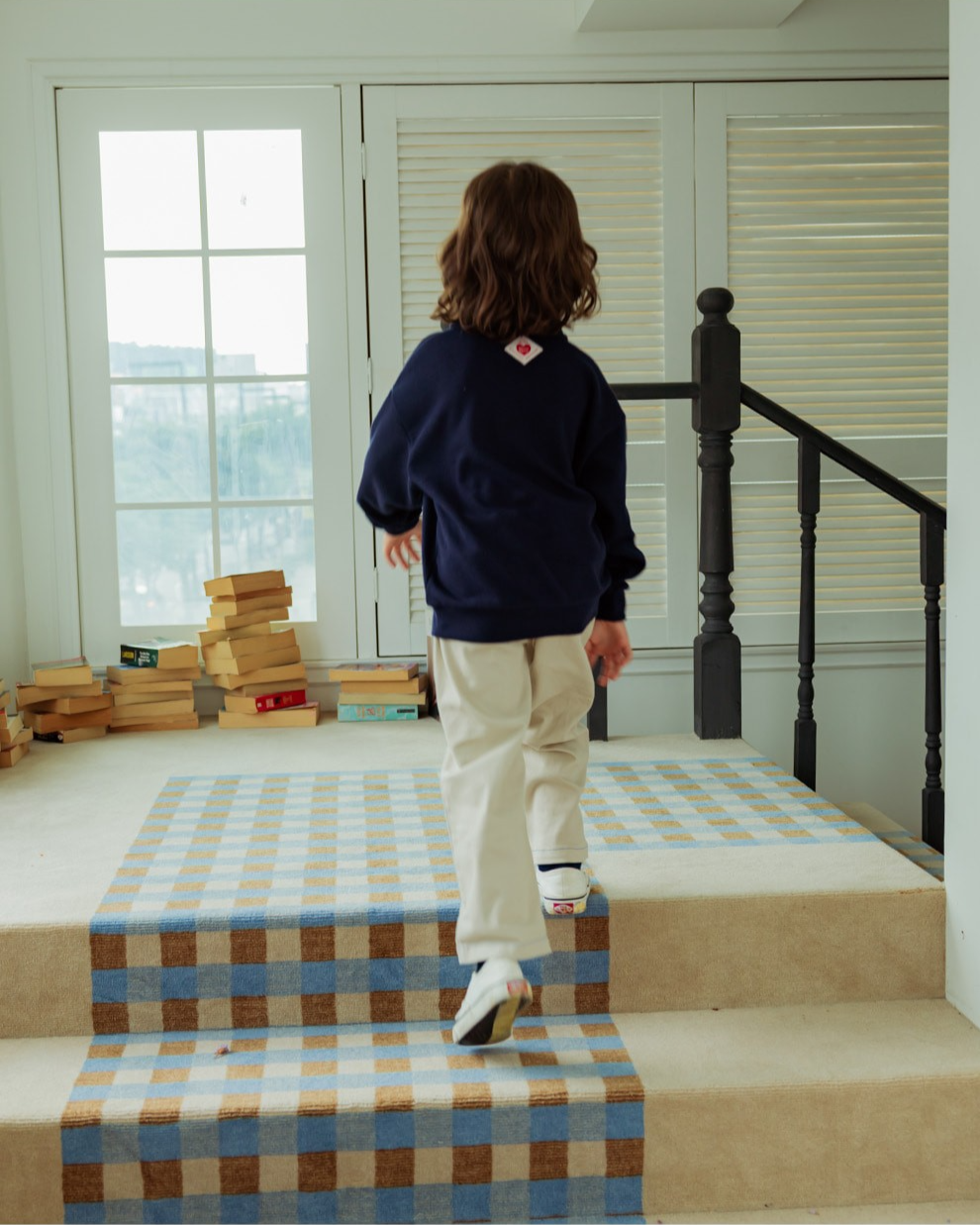 Light Beige BB Heart Woven Pants