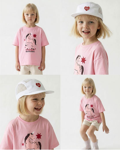 Pink Horse Graphic Short Sleeve Tee