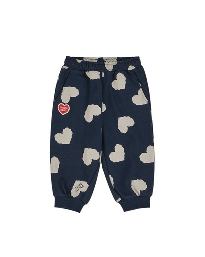 [BABY SET] Navy BB Heart Pattern Jogger