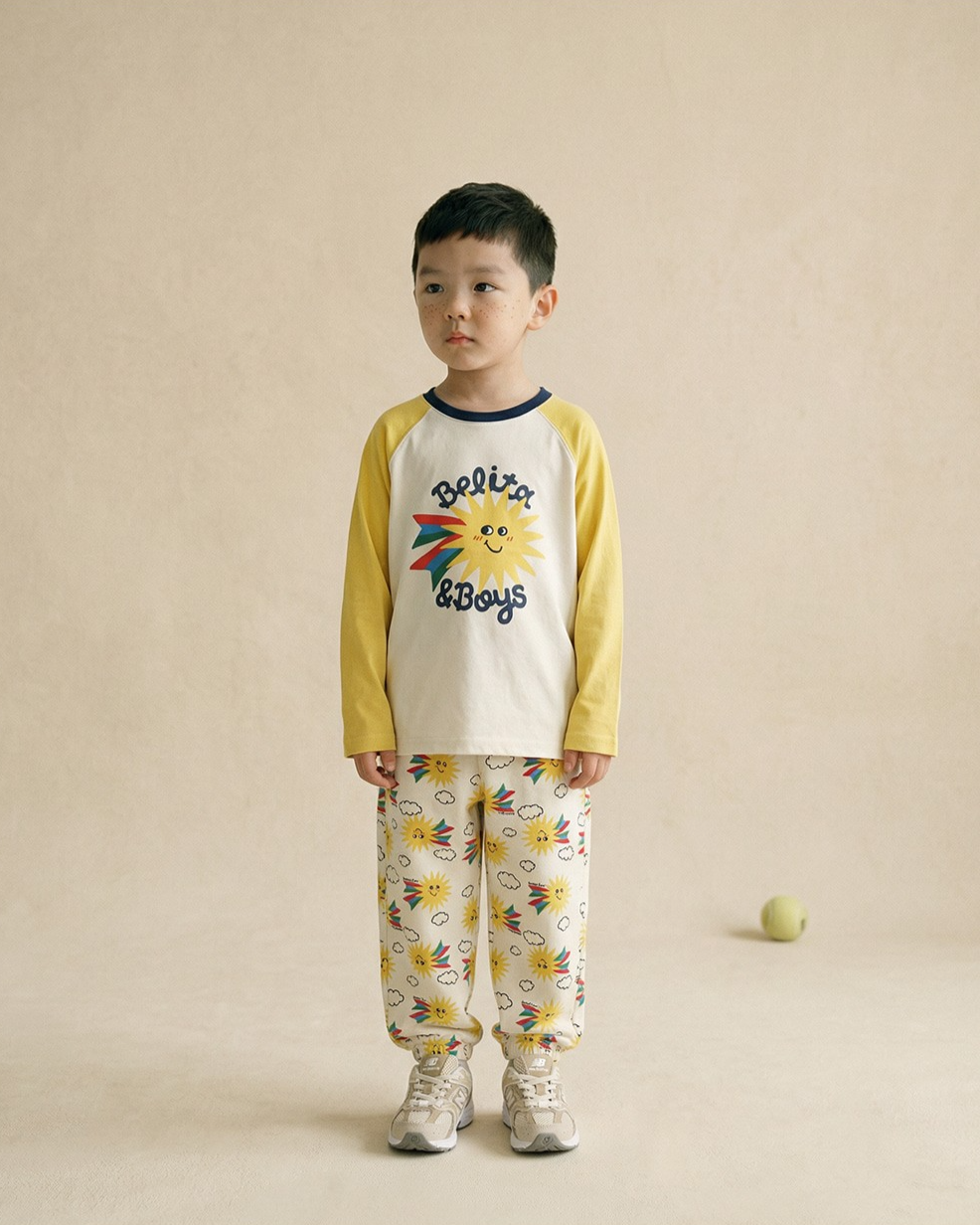 Yellow Sun Raglan Long Sleeve
