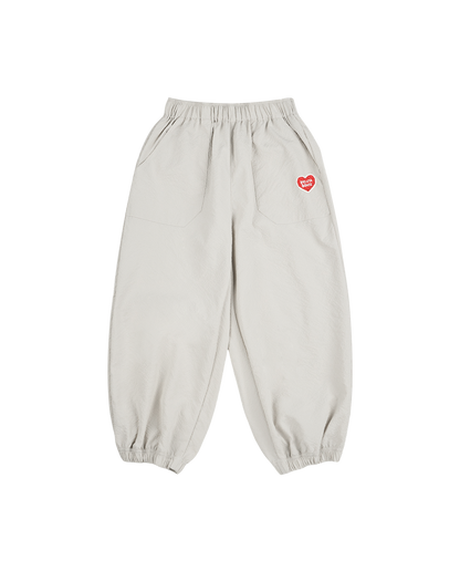 Cream BB Heart Polysucker Jogger