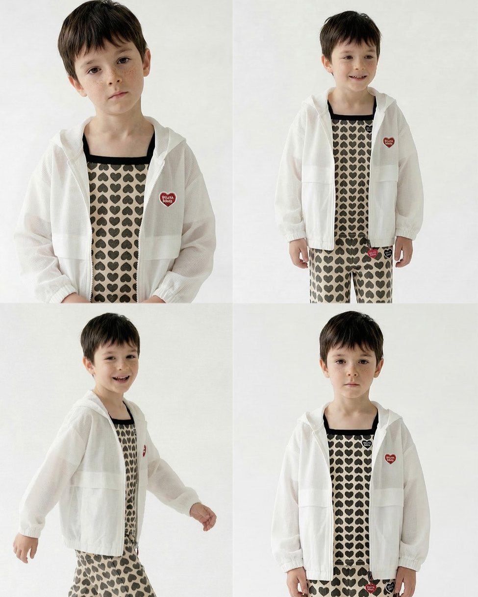 Charcoal BB Heart Pattern One Mile Sleeveless