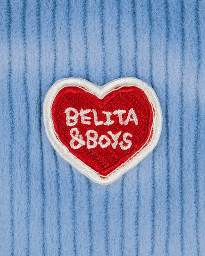 BABY Light Blue Color Block Velour Jumpsuit