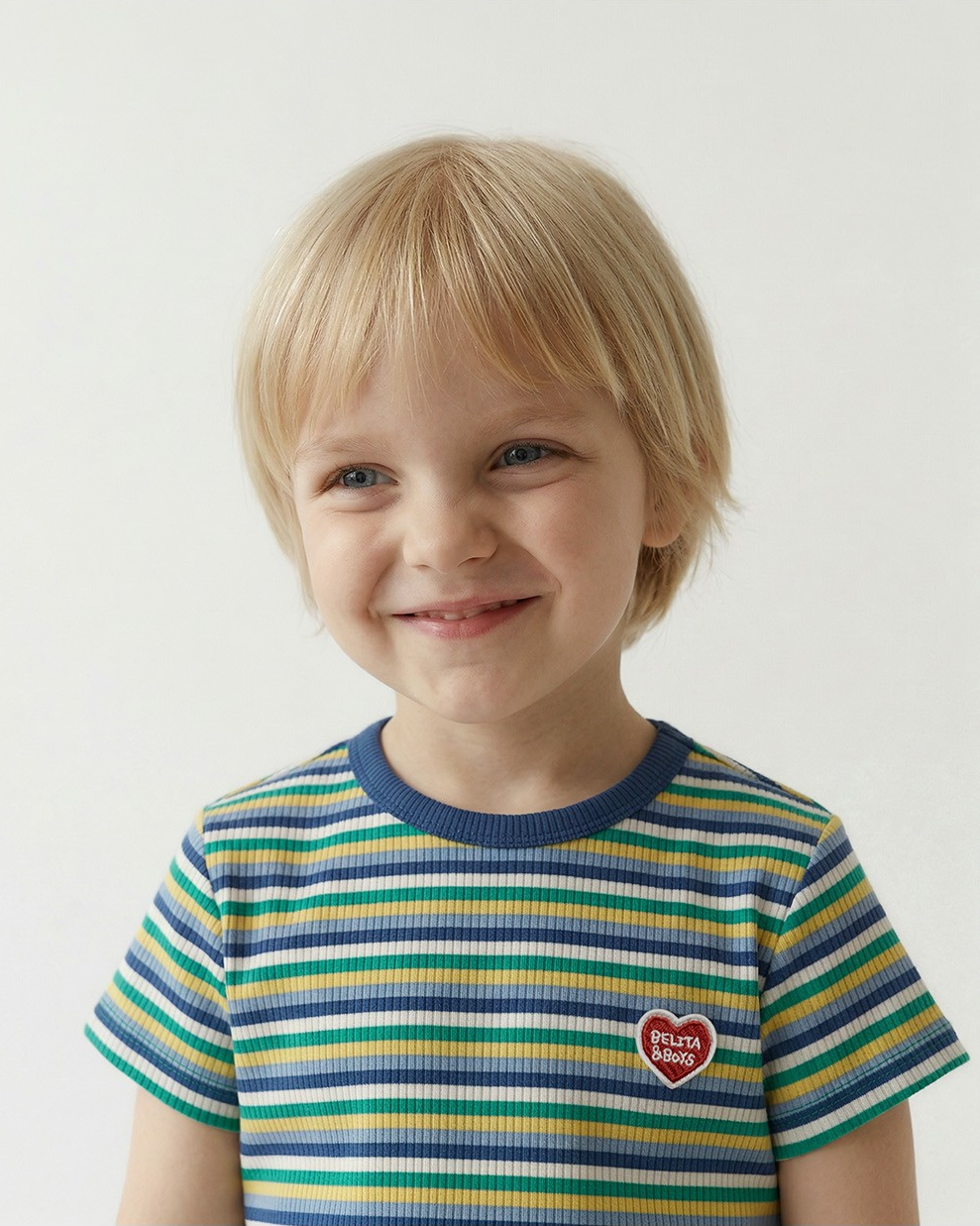 [SET] Blue Colorful Stripe Short One Mile