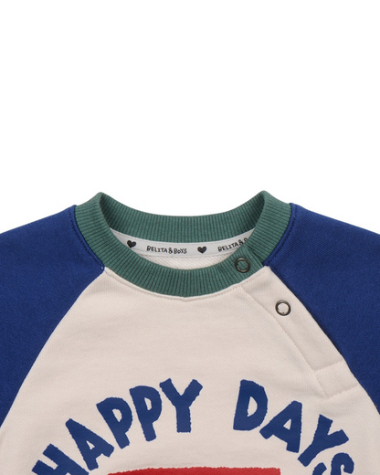 [BABY SET] Blue Bus Color Block Jogger