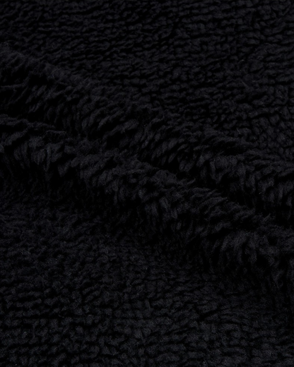 BABY Black Bear Fur Hooded Jumpsuit