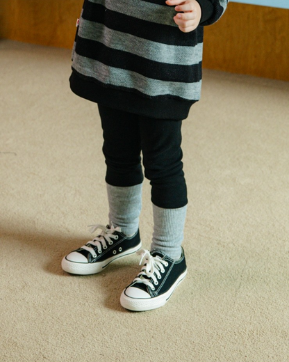 Black Color Block Leggings