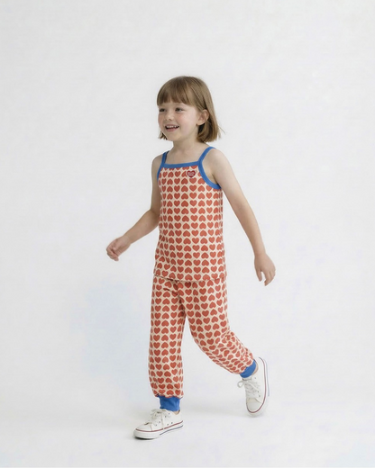 Red BB Heart Pattern One Mile Jogger