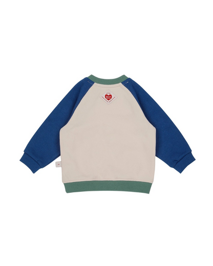 [BABY SET] Blue Bus Color Block Jogger