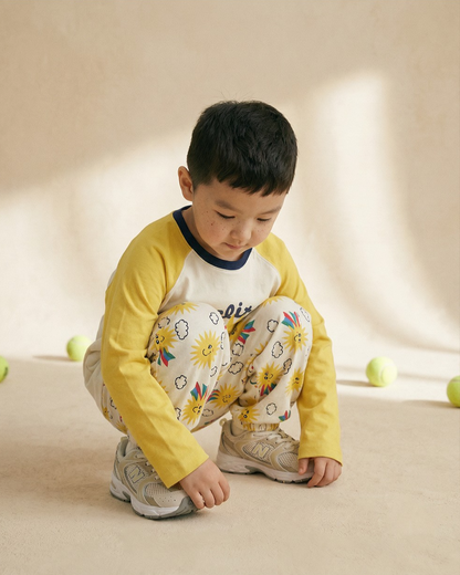 Yellow Sun Raglan Long Sleeve