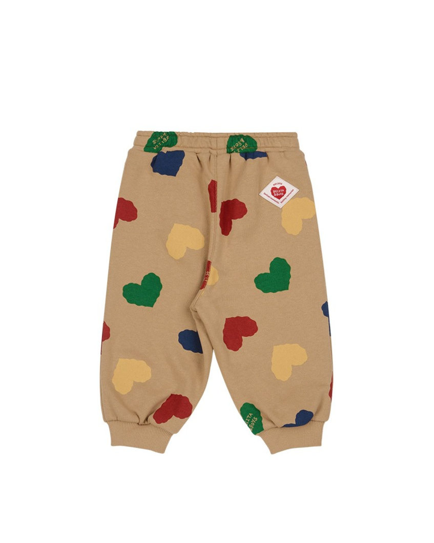 [BABY SET] Camel BB Color Heart Pattern Jogger