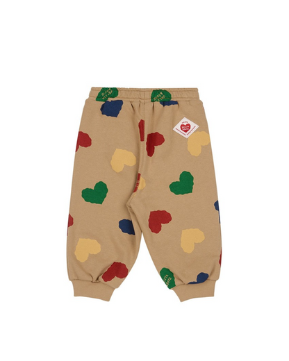 [BABY SET] Camel BB Color Heart Pattern Jogger