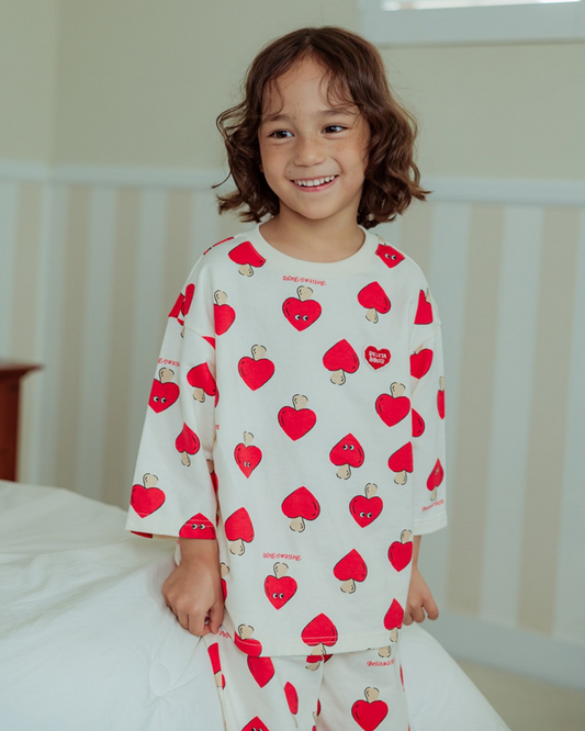 [SET] Red Mushroom Pattern Crop