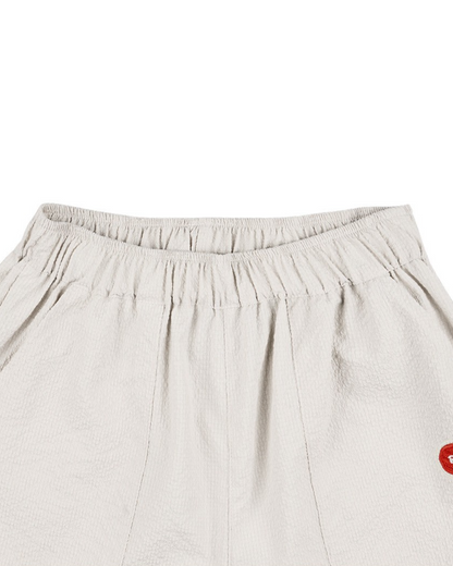 Cream BB Heart Polysucker Jogger