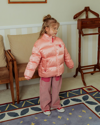 Pink BB Heart Basic Puffer Jumper