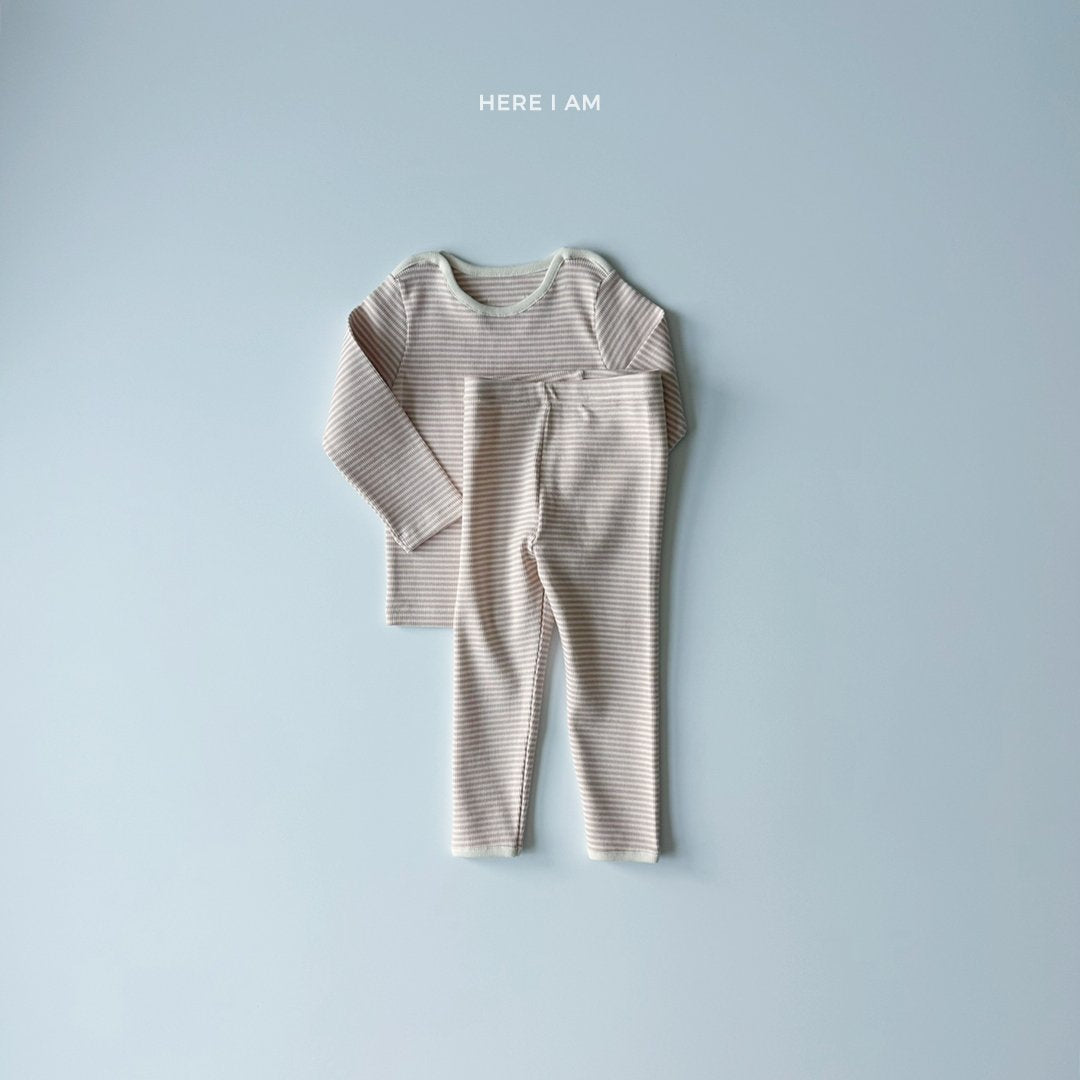 제티 ST 골지 실내복 Zetty Stripe Set (2 Pieces)