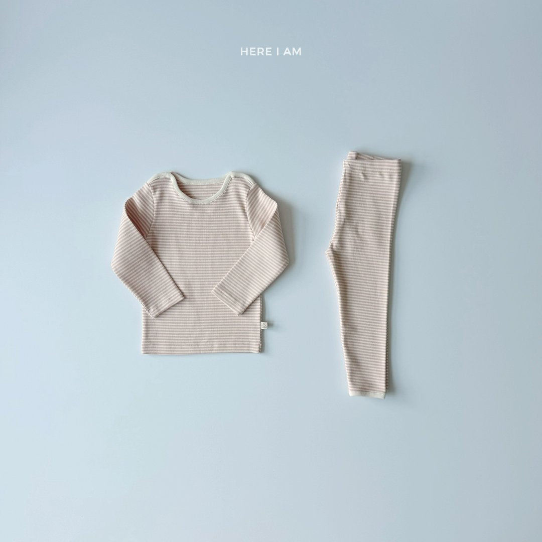 제티 ST 골지 실내복 Zetty Stripe Set (2 Pieces)