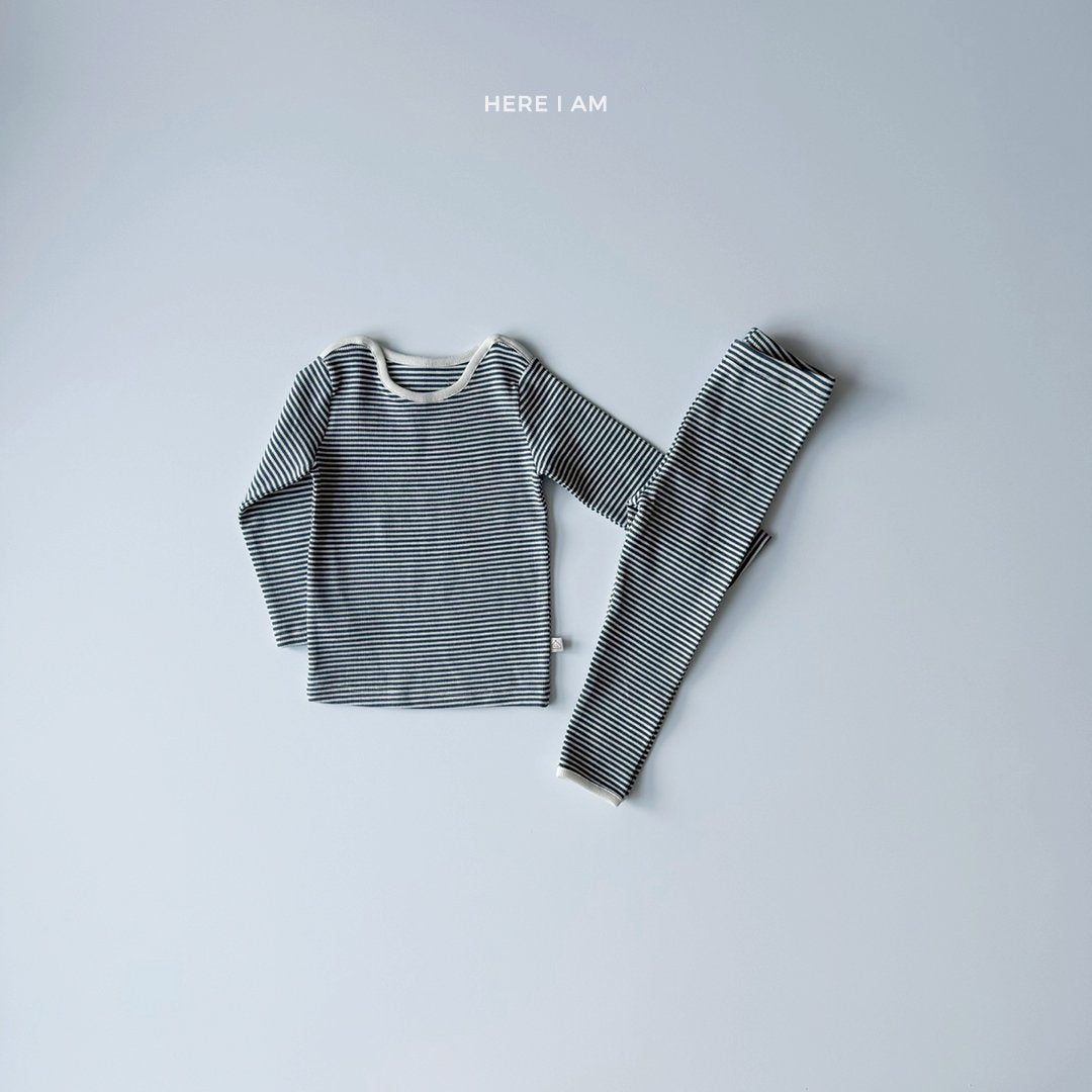 제티 ST 골지 실내복 Zetty Stripe Set (2 Pieces)