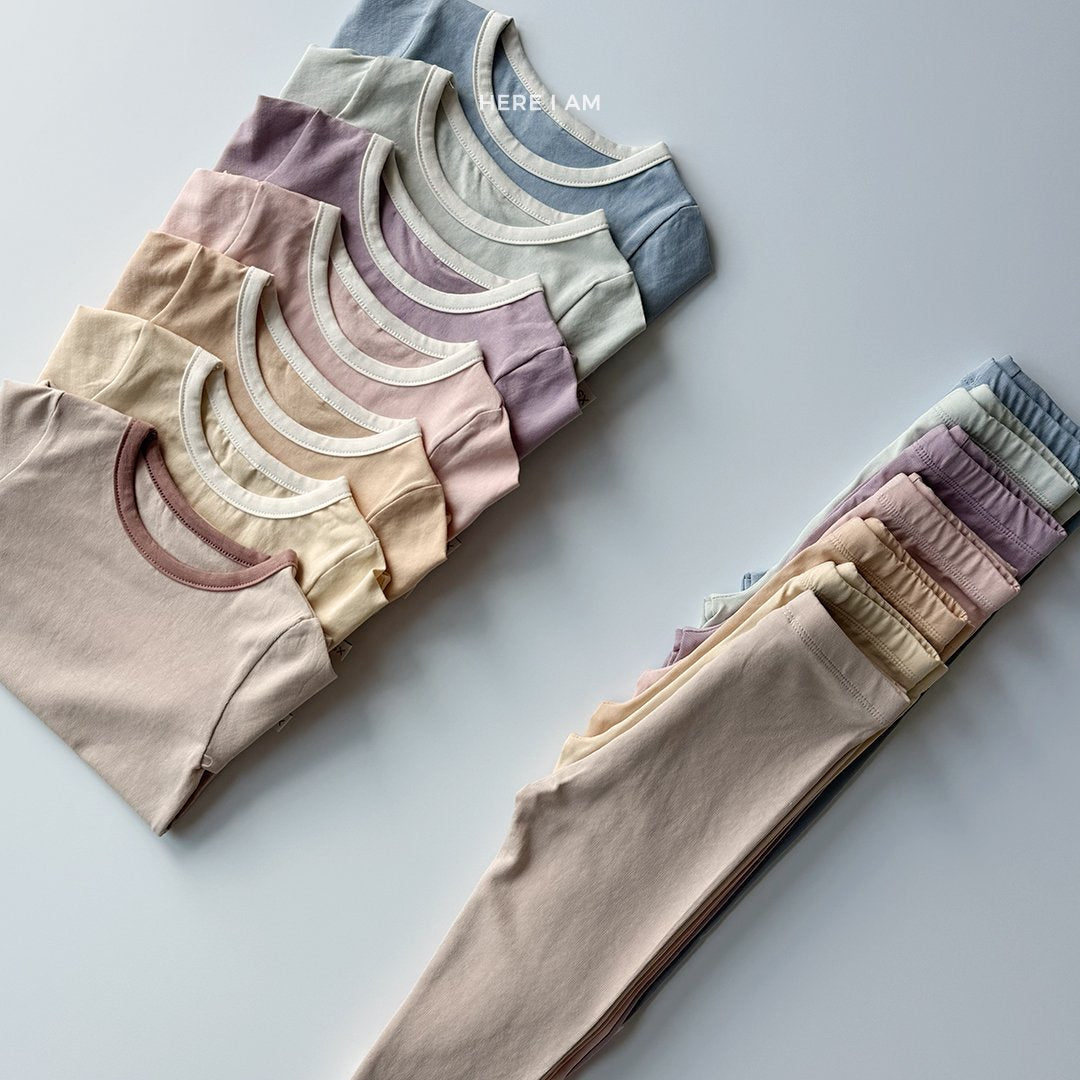 에센셜 / 플레인 실내복 Essential Plain Set (2 Pieces)