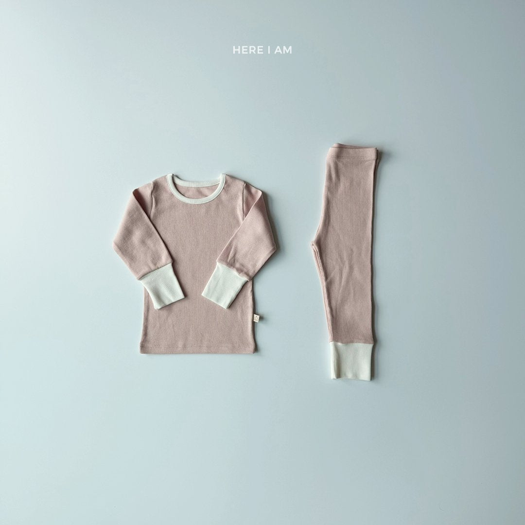 조이 골지 실내복 Joy Ribbed Set (2 Pieces)