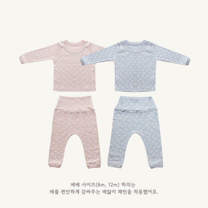곰돌이 아일렛 실내복 Bear Eyelet Set (2 Pieces)
