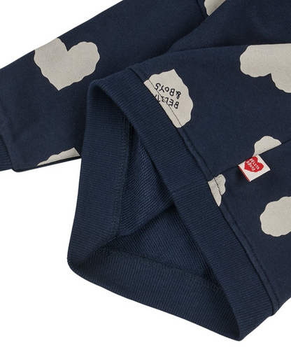 [BABY SET] Navy BB Heart Pattern Jogger