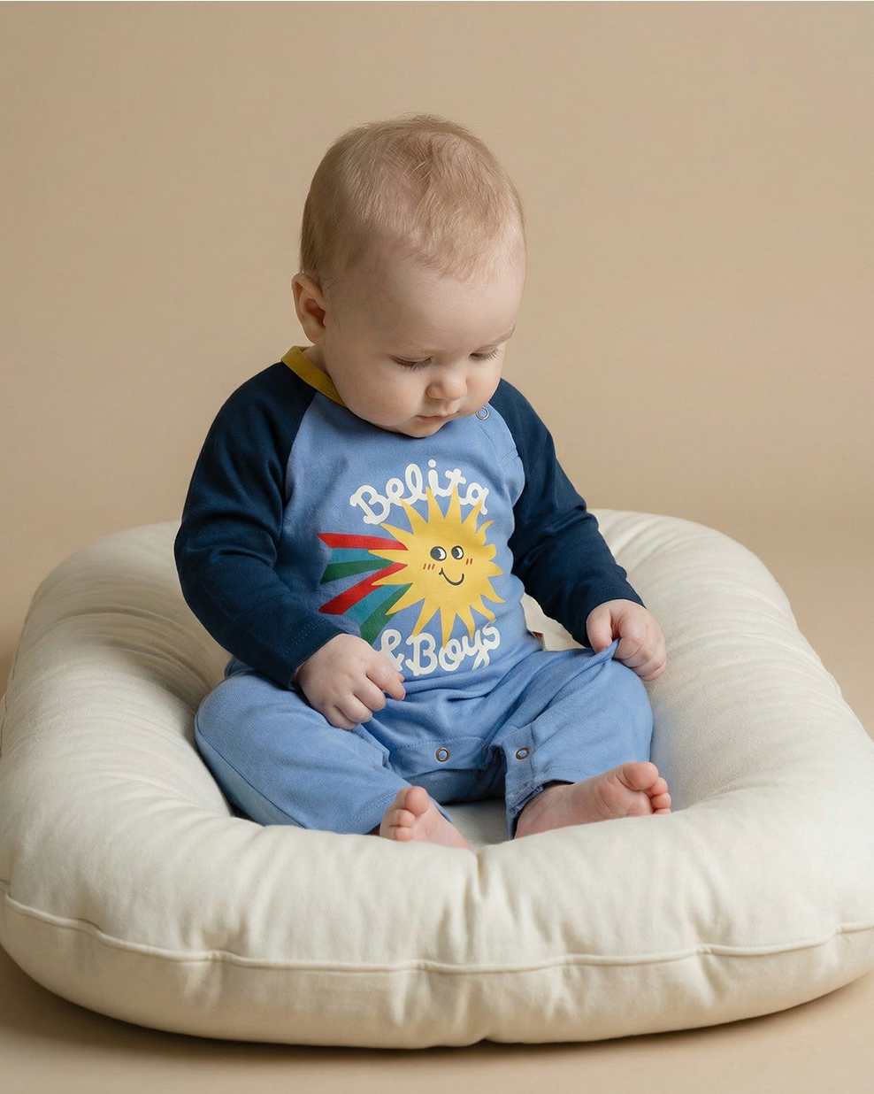BABY Navy Sun Jumpsuit