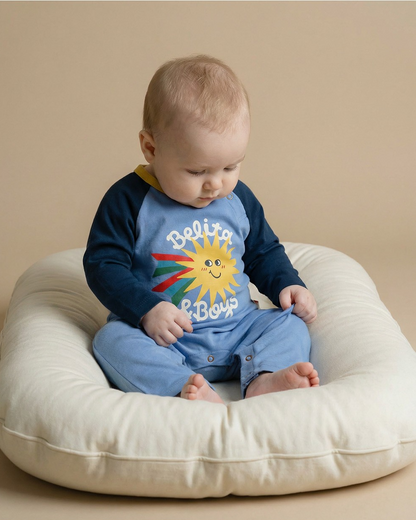 BABY Navy Sun Jumpsuit