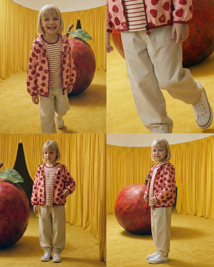 Cream BB Heart Polysucker Jogger