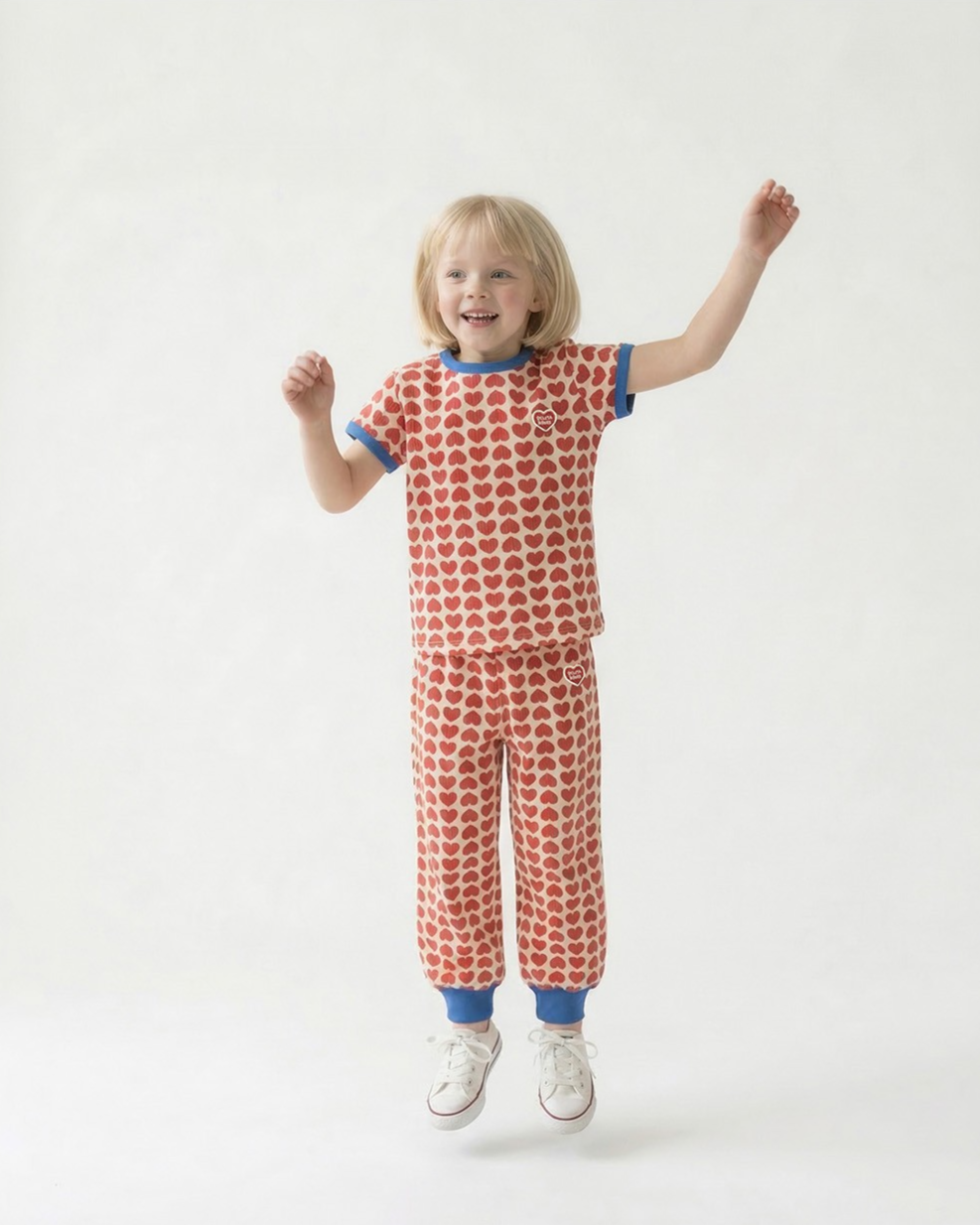 Red BB Heart Pattern One Mile Jogger