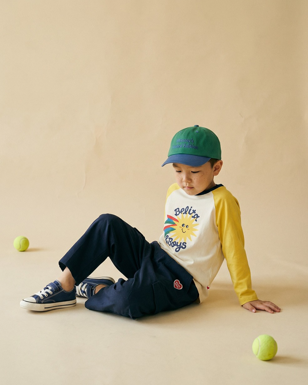 Navy BB Heart Fatigue Cargo Pants