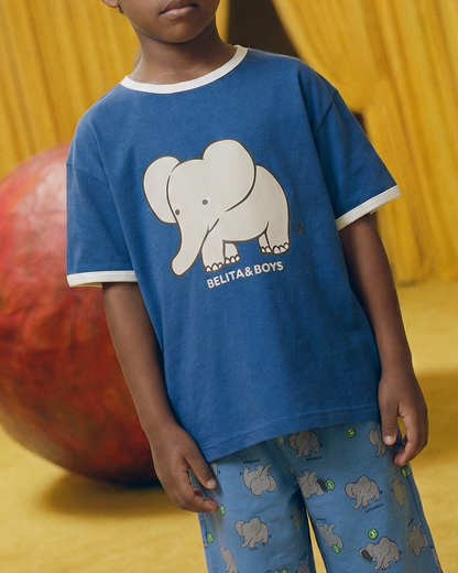 Blue Elephant Short Sleeve