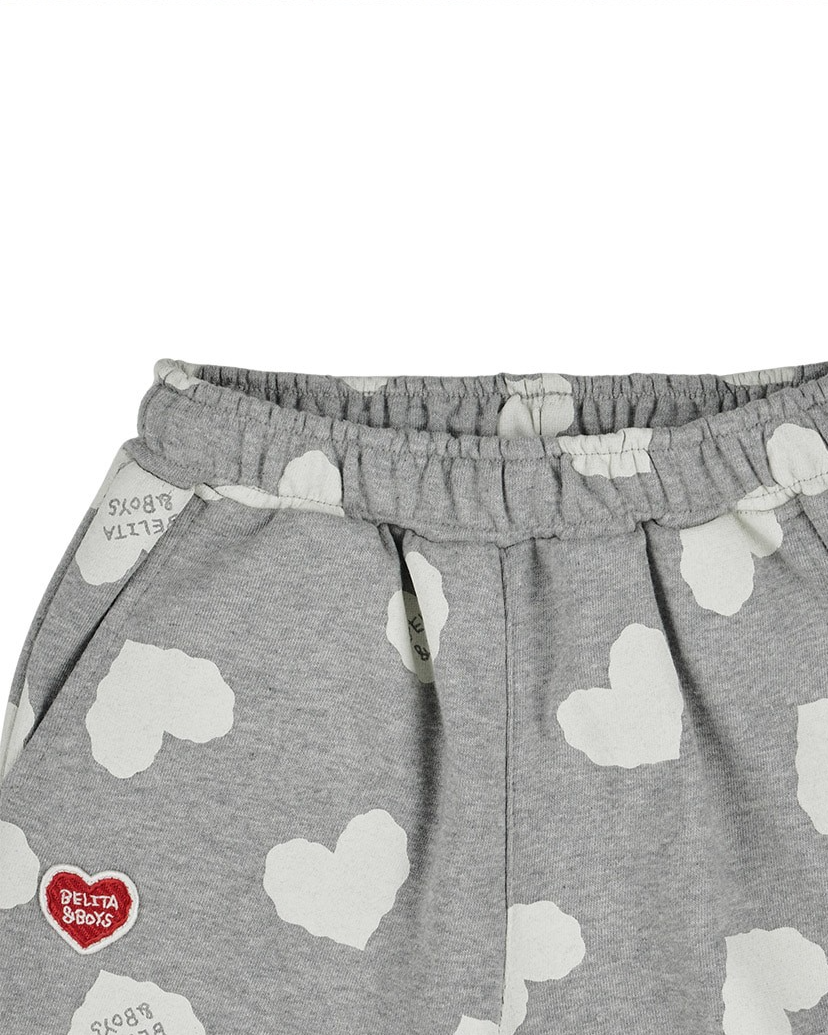 [SET] Grey BB Heart Pattern Jogger