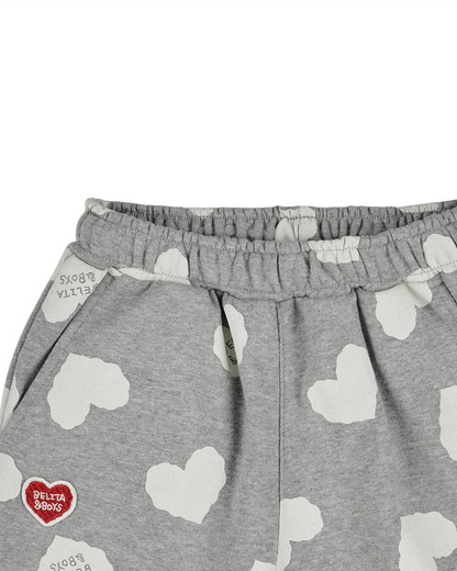 [SET] Grey BB Heart Pattern Jogger