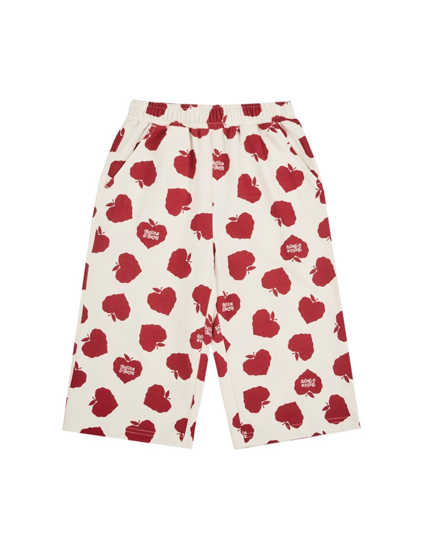 [SET] Red Bubble Apple Pattern Crop