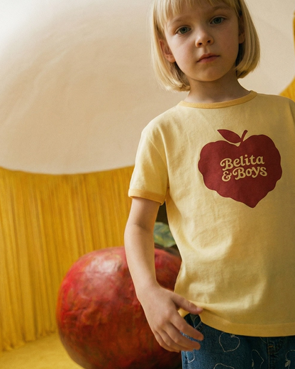 Yellow Bubble Apple Short Sleeve