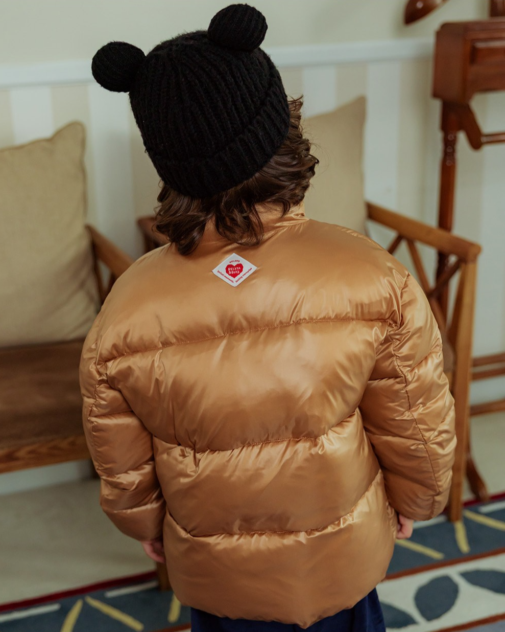 Black BB Heart Bear Beanie