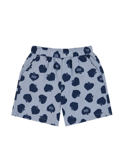 [SET] Navy Bubble Apple Polysucker Shirt & Shorts