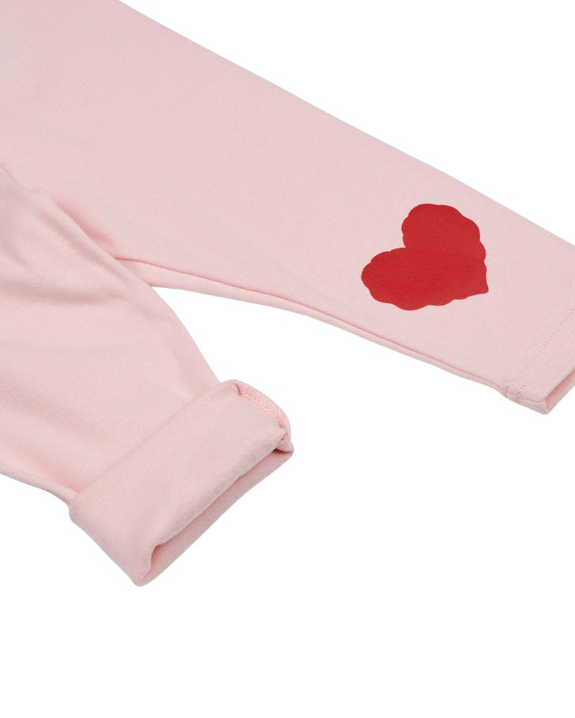 BABY Pink Double Heart Leggings